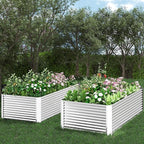 FRIZIONE 2pcs Tall 8x4ft Galvanized Raised Garden Bed Outdoor, Above Ground - Image 9