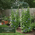 79" Garden Trellis Arch for Climbing Plants – Tall Outdoor Metal Trellis for - Image 3