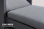 PURPLE LEAF Outdoor Daybed Sun Chaise Lounge Chairs - Image 3