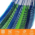 Lazy Daze Hammocks Handwoven Mayan Hammock, 10.5 FT Soft Rope Double Hammocks - Image 4