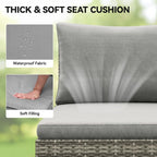 YITAHOME 9-Piece Patio Furniture Set, All-Weather Wicker Outdoor Sectional Sofa - Image 8