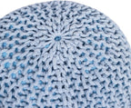 BIRDROCK HOME Round Pouf Ottoman | Cotton Braided Foot Stool - Image 7