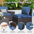 Outdoor Patio Furniture Set, 12 Pieces Outdoor Sectional Furniture High - Image 4