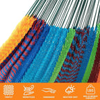 Lazy Daze Hammocks Handwoven Mayan Hammock, 10.5 FT Soft Rope Double Hammocks - Image 4