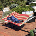 Sunnydaze Quilted Outdoor Hammock - Image 9