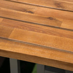 Christopher Knight Home Caribbean Outdoor Acacia Wood Balcony Bar Set, 3-Pcs Set - Image 6