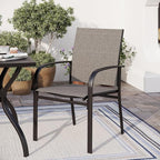 5 Piece Patio Dining Set for 4, 37”x37” Square Table - Image 8