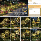 Anordsem Solar Lights Outdoor Decorative: Bendable Copper Wire - Image 3
