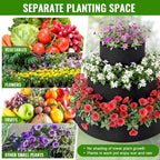 3 Tiered Strawberry Planter for Outdoor Plants, 23.6 Inch Heavy Duty Strawberry - Image 3