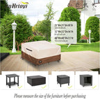JinHrtoyi Patio Square Table Cover, 32Wx32Dx16H Inches 100% Waterproof Heavy - Image 3