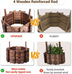 UDPATIO Wishing Wells for Outside, Wooden Wishing Well Planter for Yard - Image 3