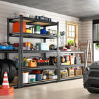 REIBII 2400LBS Garage Shelving Heavy Duty 5 Tier Storage Shelves Adjustable - Image 8