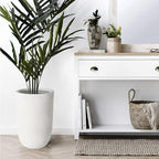 Oakrain 18" H Tall Planter, Large Indoor Outdoor Decorative Pot - Image 4
