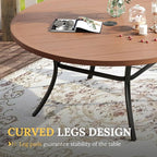 VICLLAX 63" Outdoor Round Patio Table - Image 6