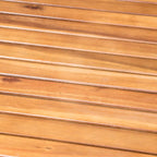Christopher Knight Home Stamford Outdoor Acacia Wood Round Dining Table - Image 4