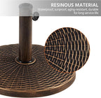 Yaheetech 22 lbs Heavy Duty Outdoor Umbrella Base 18" Round Patio All-Weather - Image 5