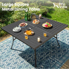 PHI VILLA 9 Pcs Patio Dining Set - Image 5