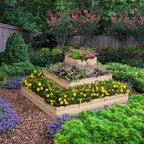 Yaheetech 3 Tier Wooden Raised Garden Bed 44.5'' L×44.5″ W×20.5″ H, - Image 2