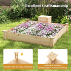 Giantex Raised Garden Bed, Elevated Square Planting Bed - Image 2