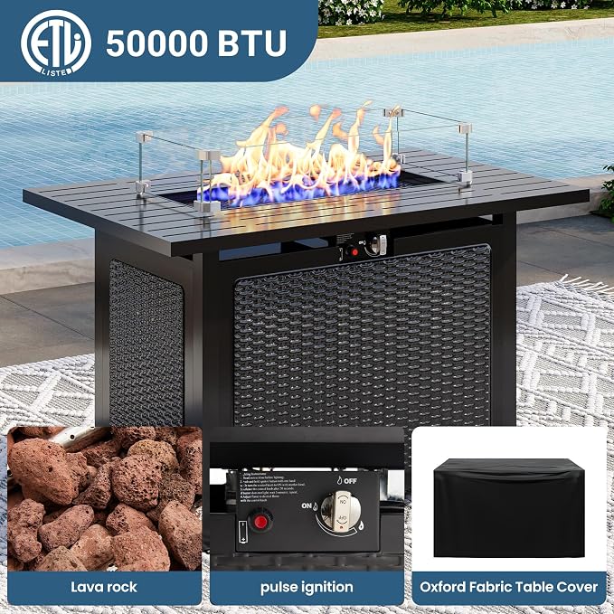 8 Pieces Outdoor Patio Furniture Set - Image 4