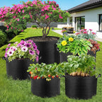 5 Pack 1 Gallon Grow Bags, Thickened Nonwoven Fabric Planter Pots - Image 7