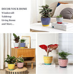 Selamica Ceramic Plant Pots, 5.6 Inch Flower Pots - Image 6