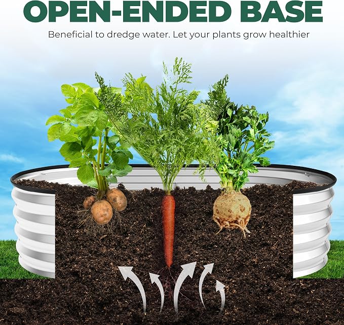 Utopia Home Galvanized Raised Garden Bed Kit 4x2x1ft, Planter Box Raised Garden - Image 6