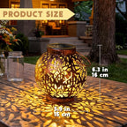 JOIEDOMI 2 Pack Outdoor Solar Hanging Lantern Lights, Waterproof Tabletop - Image 6