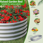 2PCS 8x4x1ft Galvanized Metal Raised Garden Bed Kit, Outdoor Planter Box - Image 6