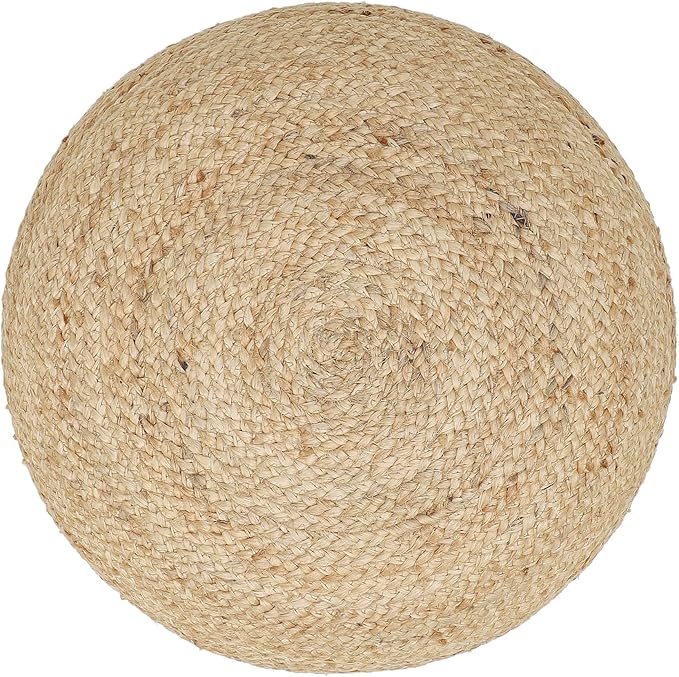 REDEARTH · Jute Circular Jute Pouf Ottoman - Image 5