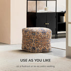 Anji Mountain 100% Handmade & Handcrafted Comfortable Home Décor Pouf Ottoman - Image 7