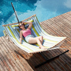 Two Person Hammock with Stand for Outside Heavy Duty, Outdoor Patio Hammock - Image 3