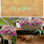 12x80 Inch Coconut Liner Roll for Planters Flower Basket Natural Coco Fiber - Image 3