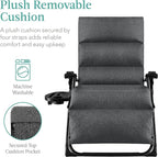 Best Choice Products Oversized Zero Gravity Chair, Folding Outdoor Patio - Image 4