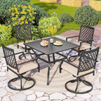 PHI VILLA 5 Pieces Outdoor Dining Set - Image 2