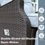 Outdoor Indoor Wicker Recliner - Image 6