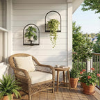 2 Pack Plant Stand Indoor Outdoor Hanging Planters - Image 7