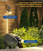 Solar Spot Lights for Outside, 21 LED Outdoor Solar Lights for Yard, 4 Pack - Image 4