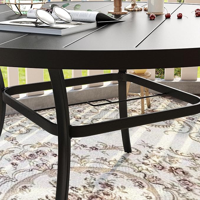 VICLLAX Patio Dining Set for 8, Outdoor Furniture Set Includes 53" Round Patio - Image 5