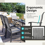 Pamapic 7-Piece Outdoor Dining Set, Patio Dining Set - Image 5