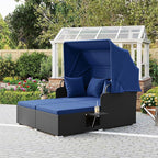 ORALNER Outdoor Daybed, 2-Person Wicker Patio Sofa - Image 8