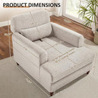 VANOMi Chaise Lounge Accent Chair Indoor - Image 2