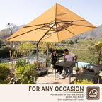10 X 13 FT Cantilever Outdoor Patio Umbrella - Image 5