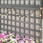 Outsunny Wood Planter with Trellis, Raised Garden Bed - Image 9