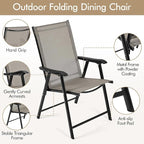 Yaheetech Patio Dining Chairs Set of 2, Portable Dining Chairs - Image 6