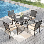 PHI VILLA 5 Pieces Outdoor Dining Set - Image 2