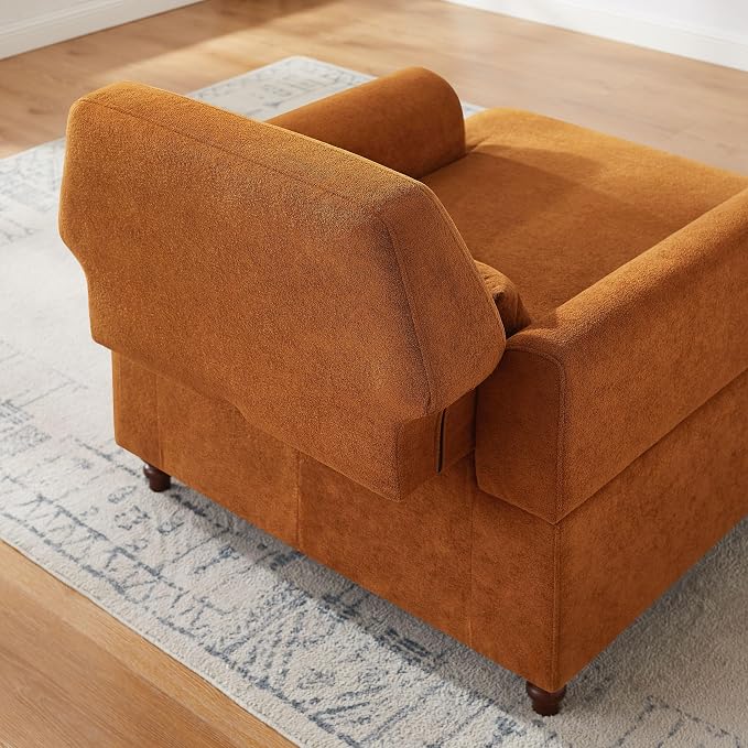 Chaise Lounge Chair Indoor Set of 2, Oversized Accent Chair - Image 8