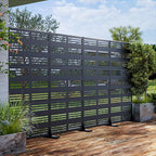 Casaphoria Metal Privacy Screen Outdoor, Harold Black - Image 2