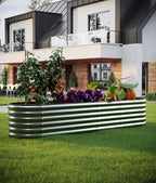 Large Raised Garden Bed Galvanized Metal Round Raised Garden Bed Outdoor - Image 7