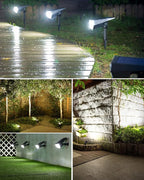 Biling Solar Spot Lights Outdoor, 2-in-1 Solar Landscape Lights 12 LED Bulbs - Image 6